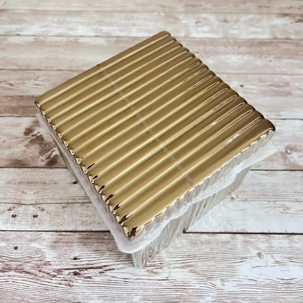 Target Bullseye Decorative Metallic Box Gold🎀